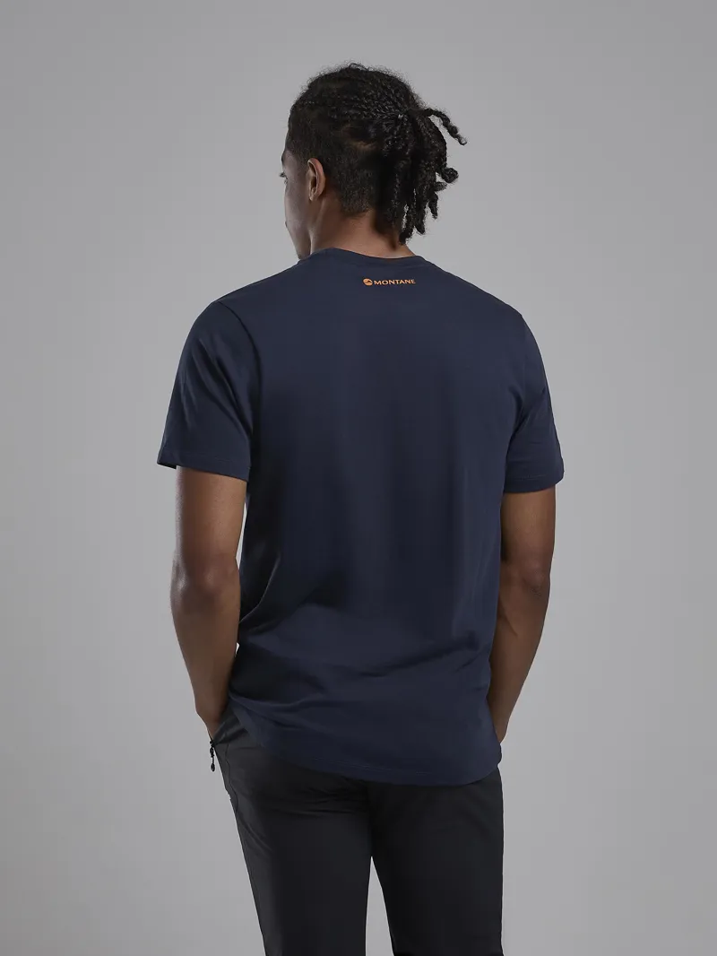 Montane Mens Abstract Mountain T-Shirt - Eclipse Blue-4
