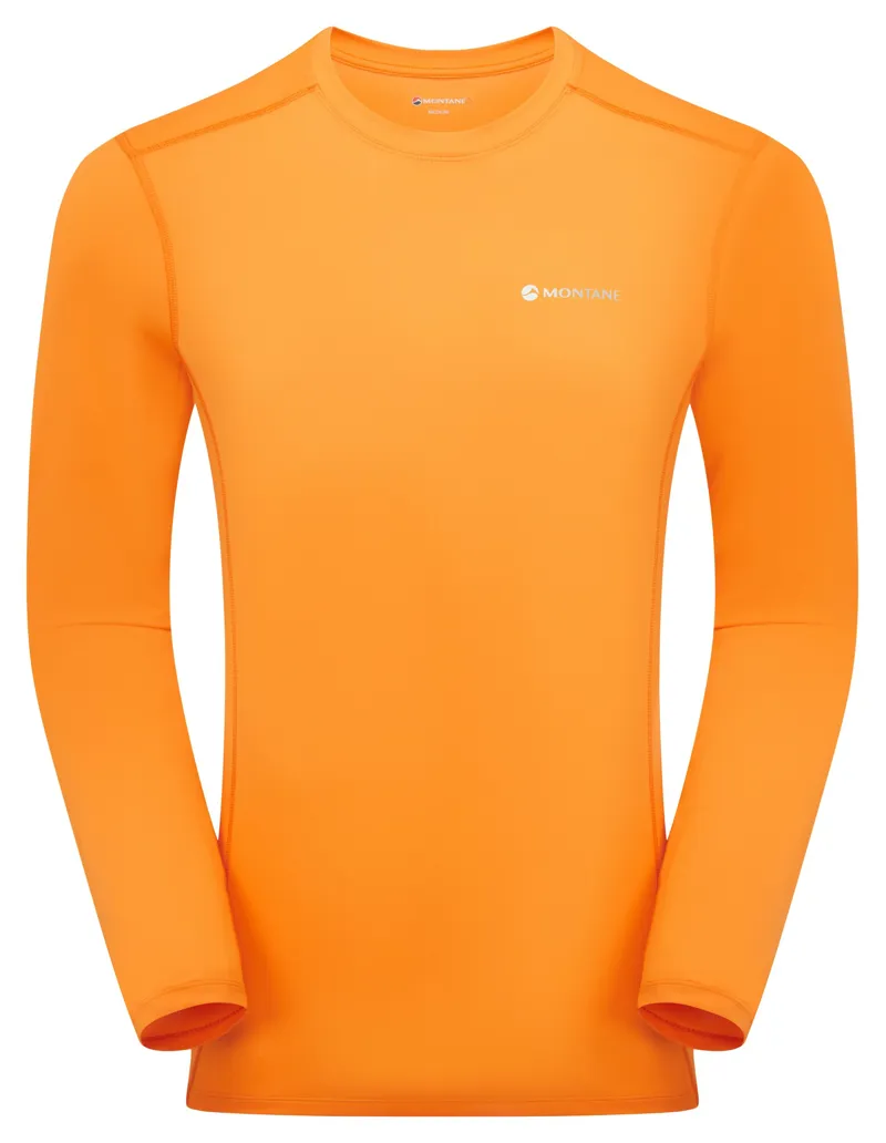 Montane Mens Dart Lite Long Sleeved T-Shirt - Nagami Orange