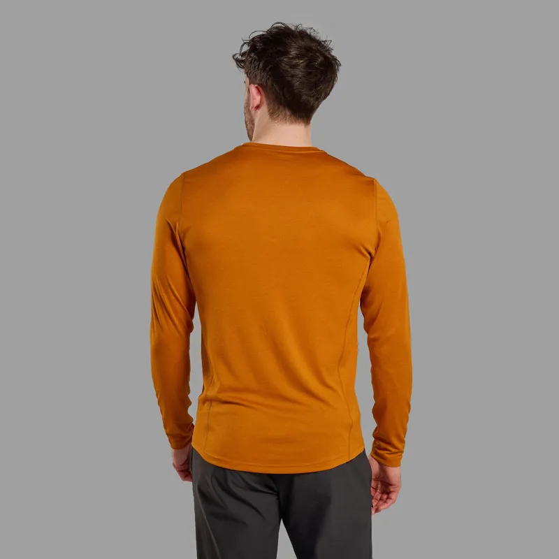 Montane Mens Dart Long Sleeved T-Shirt - Amber-2