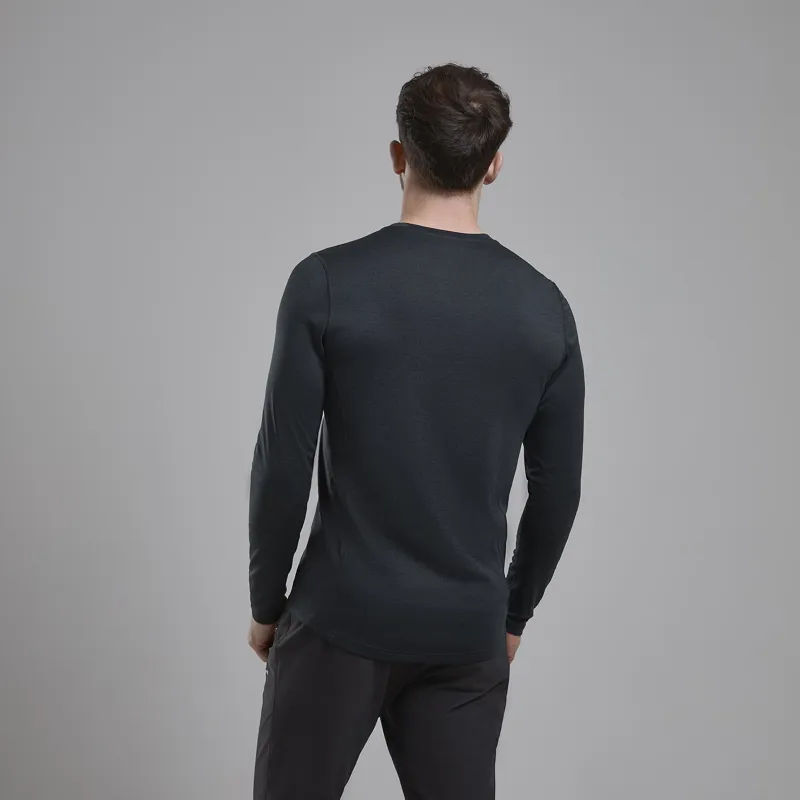 Montane Mens Dart Long Sleeved T-Shirt - Black-2