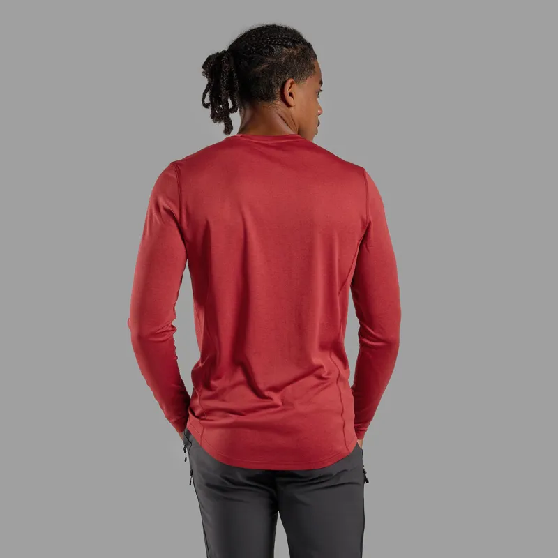 Montane Mens Dart Long Sleeved T-Shirt - Dark Maple-2