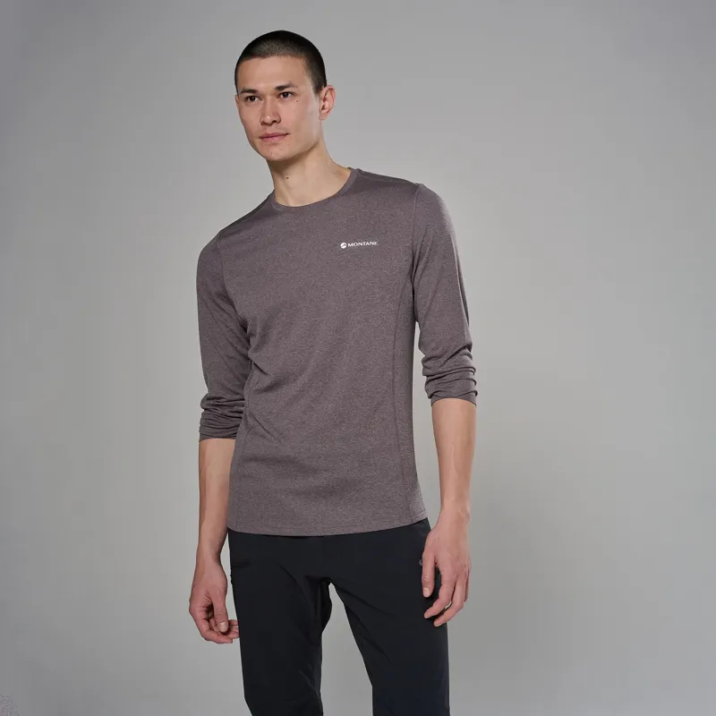 Montane Mens Dart Long Sleeved T-Shirt - Dusk-2