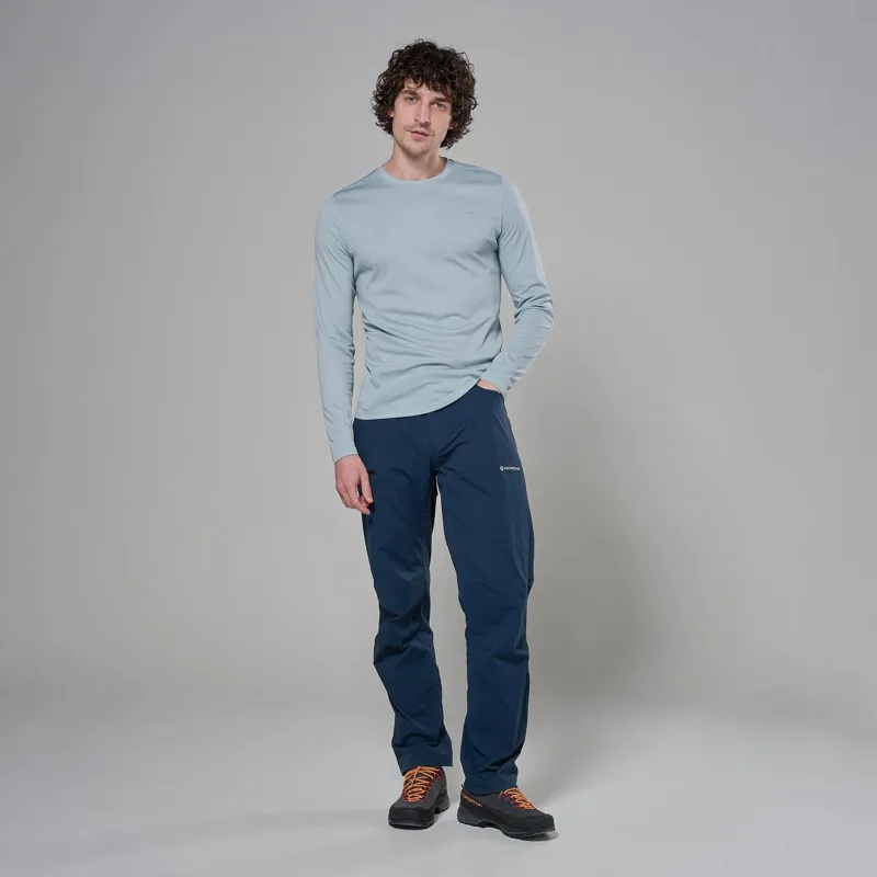 Montane Mens Dart Long Sleeved T-Shirt - Frost Blue-3