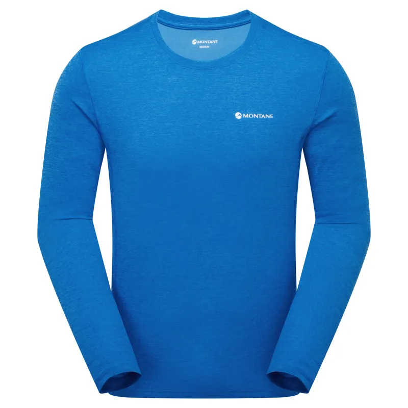 Montane Mens Dart Long Sleeved T-Shirt - Neptune Blue