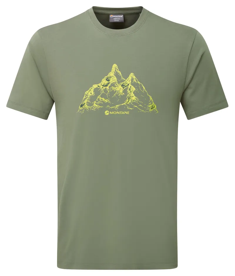 Montane Mens Dual Mountain T-Shirt - Caper