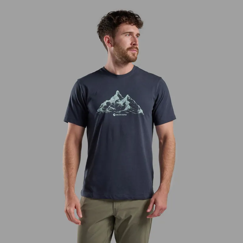 Montane Mens Dual Mountain T-Shirt - Eclipse Blue-1