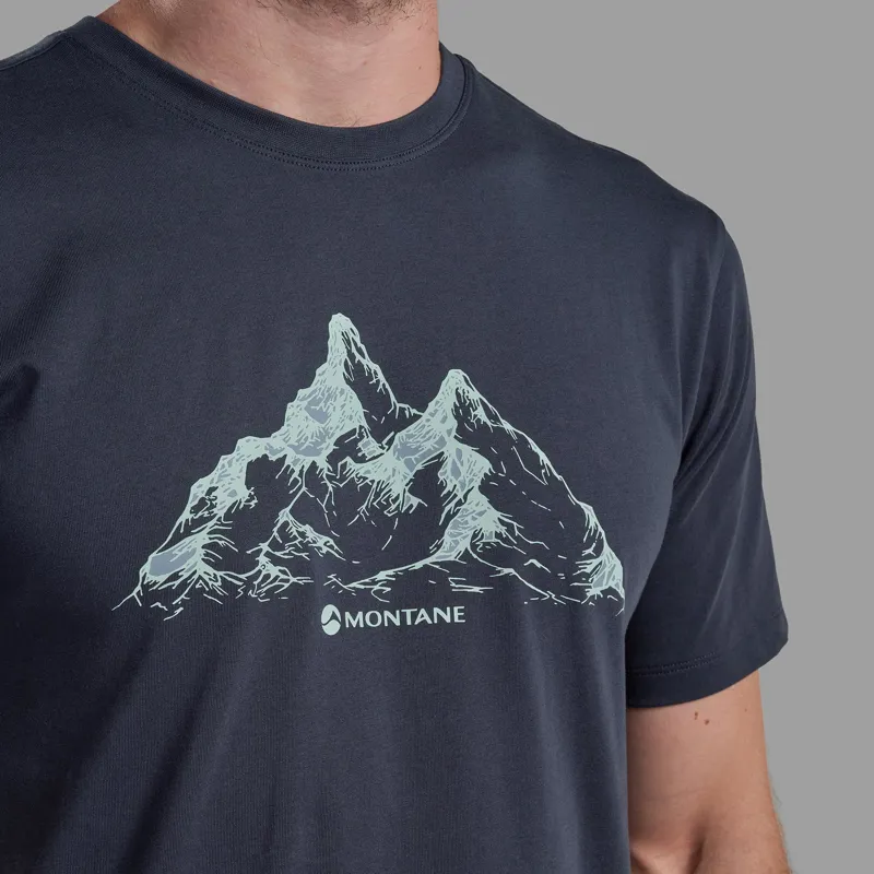 Montane Mens Dual Mountain T-Shirt - Eclipse Blue-3