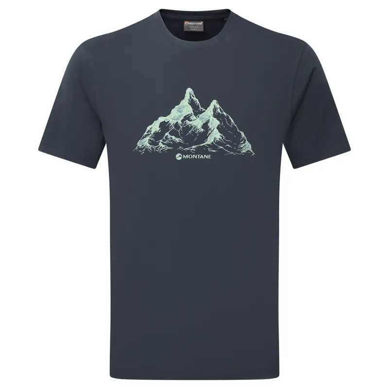 Montane Mens Dual Mountain T-Shirt - Eclipse Blue