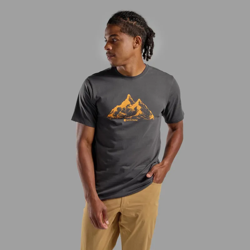 Montane Mens Dual Mountain T-Shirt - Midnight Grey-1