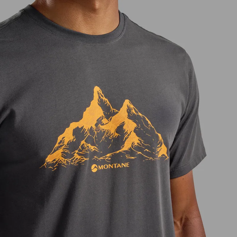 Montane Mens Dual Mountain T-Shirt - Midnight Grey-3
