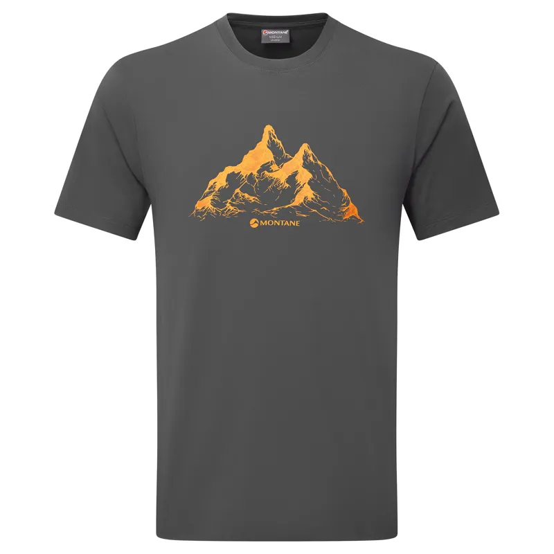 Montane Mens Dual Mountain T-Shirt - Midnight Grey