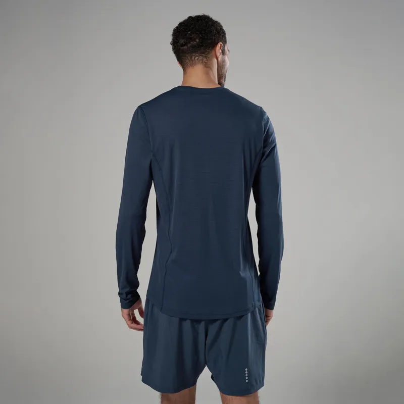 Montane Mens Dart Nano Long Sleeved T-Shirt - Eclipse Blue-2