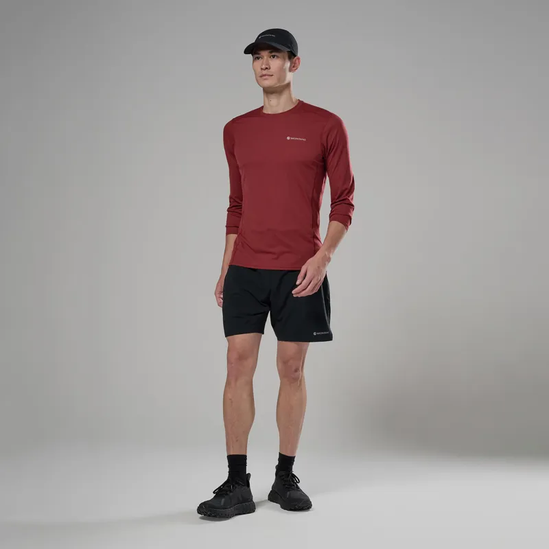 Montane Mens Dart Nano Long Sleeved T-Shirt - Dark Maple-3