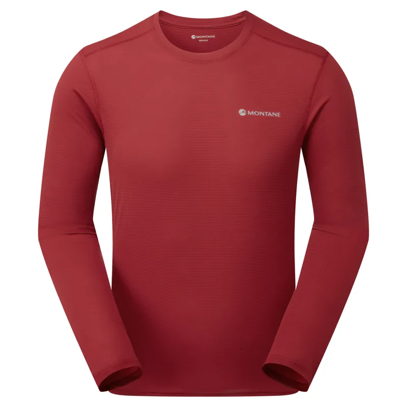 Montane Mens Dart Nano Long Sleeved T-Shirt - Dark Maple