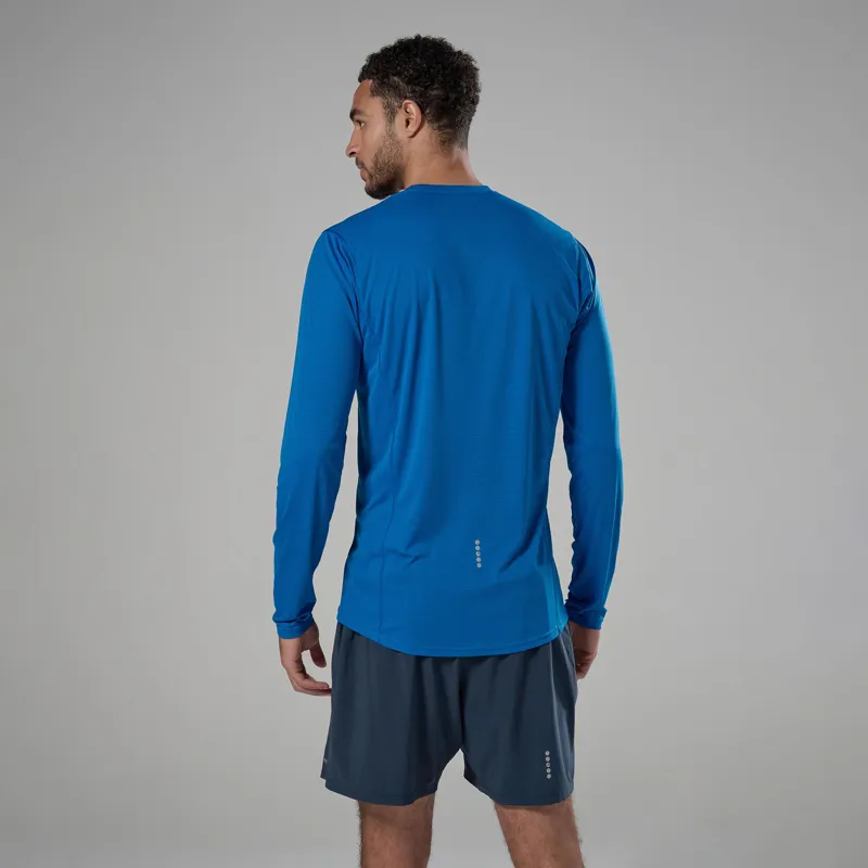 Montane Mens Dart Nano Long Sleeved T-Shirt - Neptune Blue-2