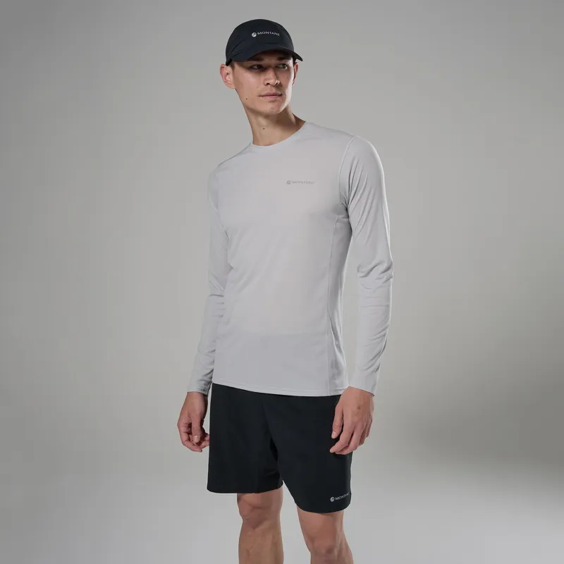 Montane Mens Dart Nano Long Sleeved T-Shirt - Platinum-1