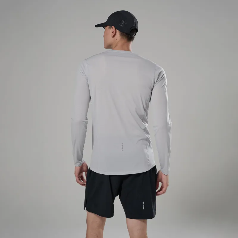 Montane Mens Dart Nano Long Sleeved T-Shirt - Platinum-2