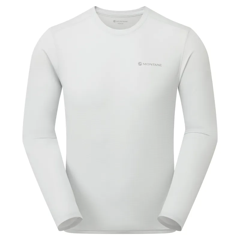 Montane Mens Dart Nano Long Sleeved T-Shirt - Platinum