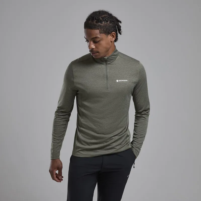 Montane Mens Dart Zip Neck T-Shirt - Caper-1