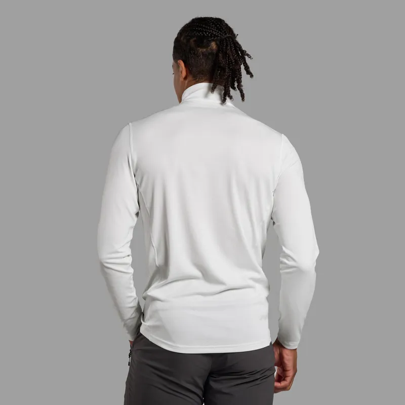Montane Mens Dart Zip Neck T-Shirt - Powder-2