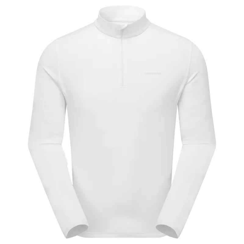Montane Mens Dart Zip Neck T-Shirt - Powder