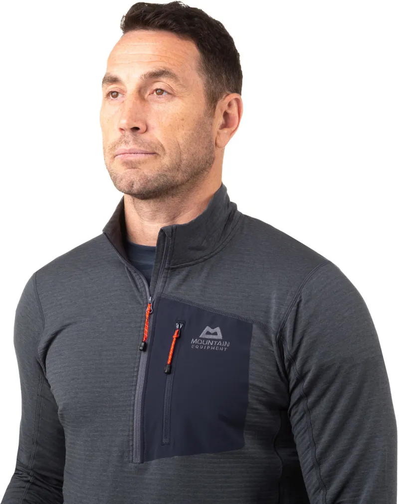 Mountain Equipment Mens Lumiko Zip-T Fleece - Ombre Blue-Cosmos-3