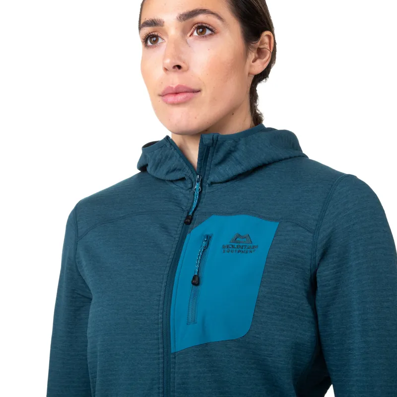 Mountain Equipment Womens Lumiko Hooded Jacket - Medieval Blue-3