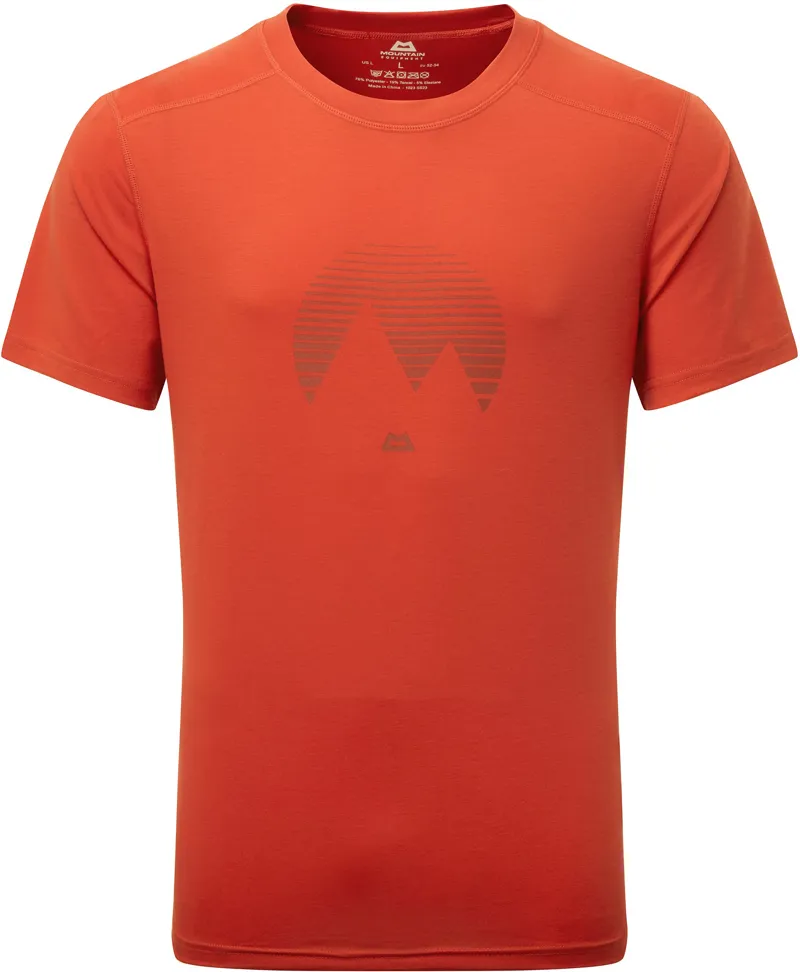 Mountain Equipment Mens Headpoint Mountain Tee - Red Rock