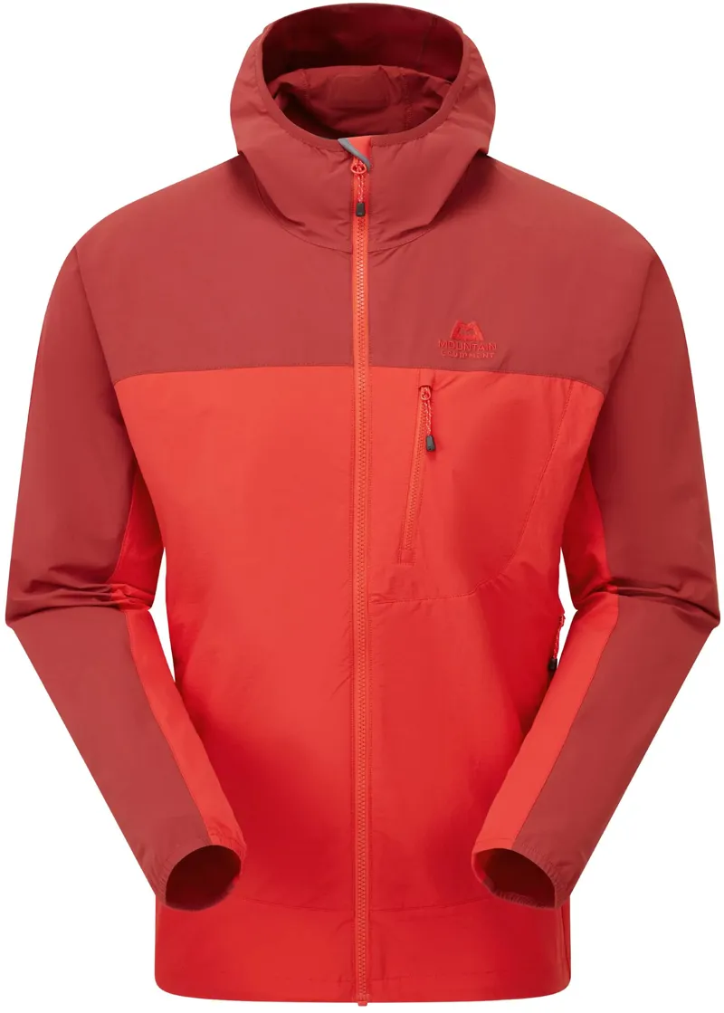 Mountain Equipment Mens Echo Hooded Jacket - Chili Red-Merlot