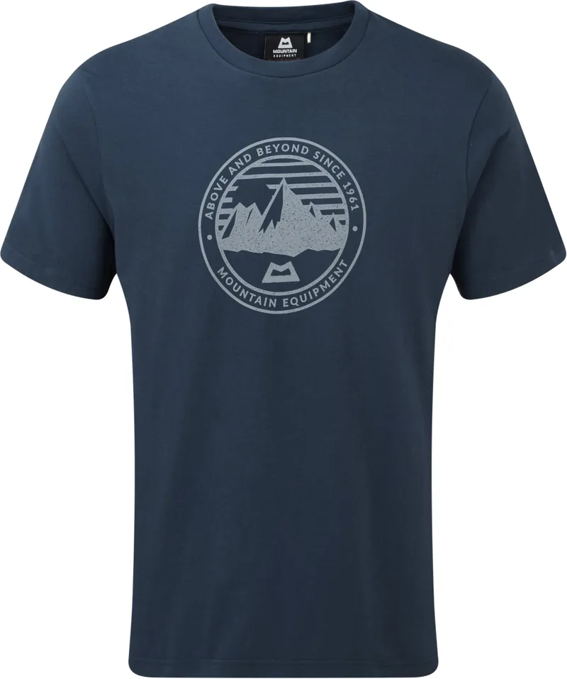 Mountain Equipment Mens Roundel Tee - Denim Blue