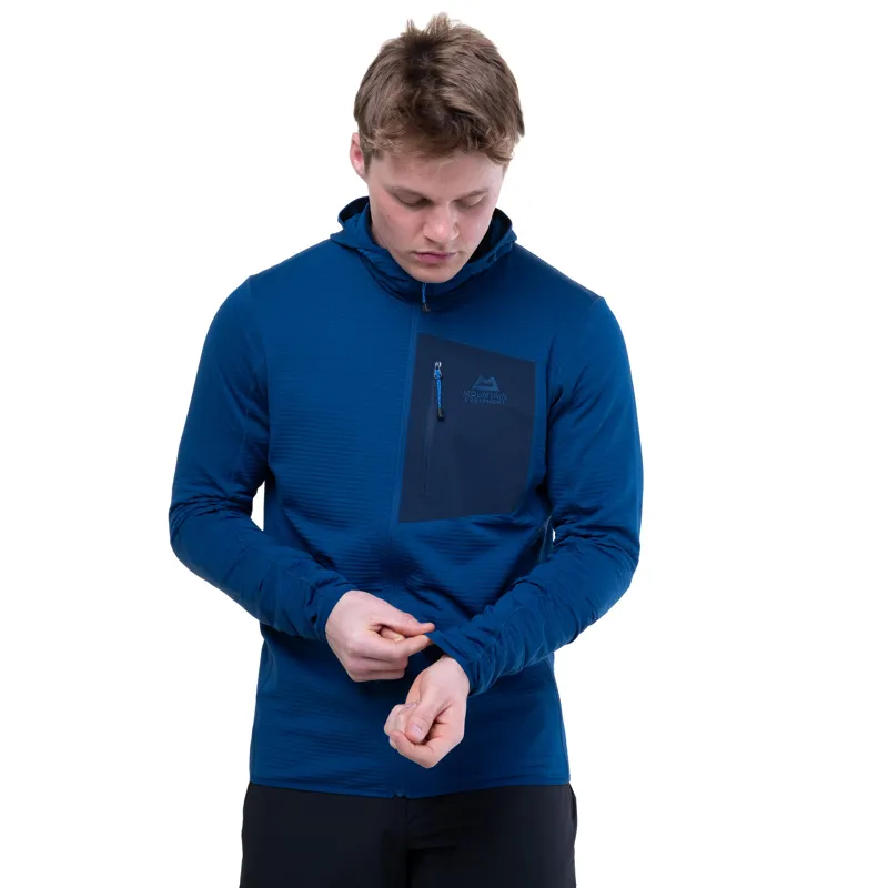 Mountain Equipment Mens Lumiko Hooded Jacket - Admiral-Cosmos-7