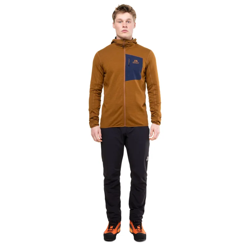 Mountain Equipment Mens Lumiko Hooded Jacket - Walnut-Cosmos-1
