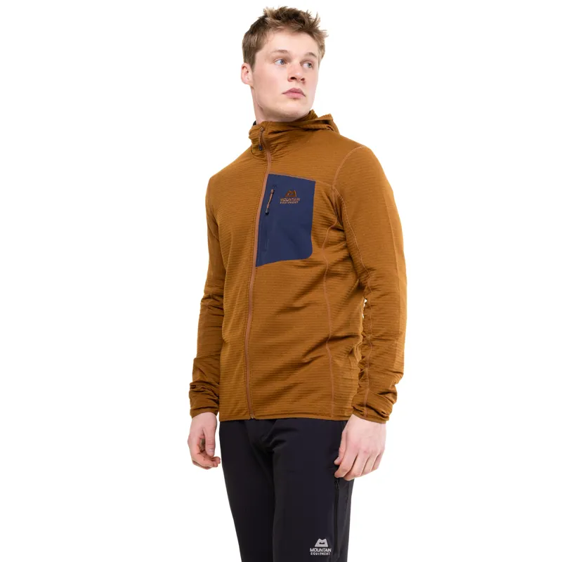Mountain Equipment Mens Lumiko Hooded Jacket - Walnut-Cosmos-3