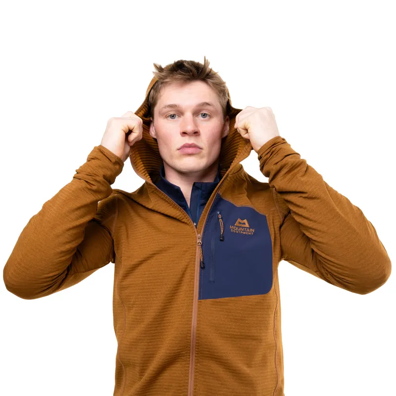 Mountain Equipment Mens Lumiko Hooded Jacket - Walnut-Cosmos-6