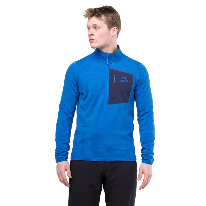 Mountain Equipment Mens Lumiko Zip T Fleece - Atlantic-Cosmos-2