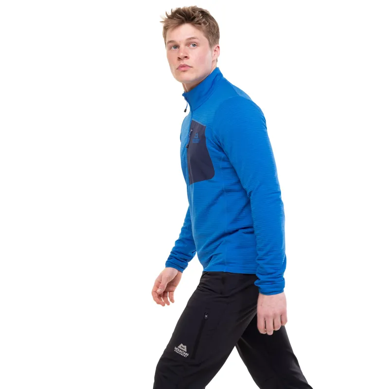 Mountain Equipment Mens Lumiko Zip T Fleece - Atlantic-Cosmos-7