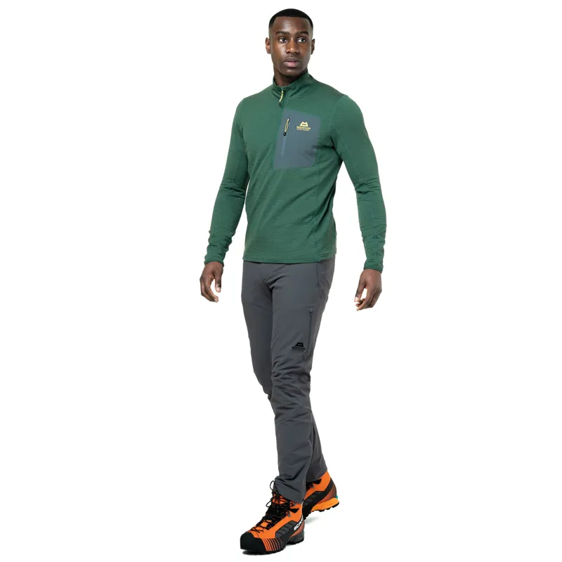 Mountain Equipment Mens Lumiko Zip-T Fleece - Fern-Ombre-1