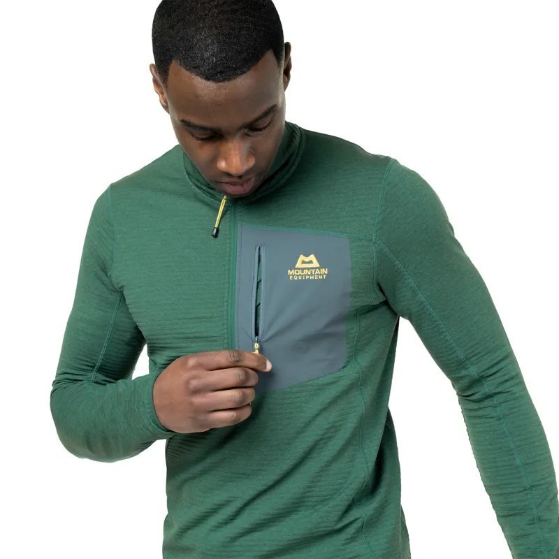 Mountain Equipment Mens Lumiko Zip-T Fleece - Fern-Ombre-5