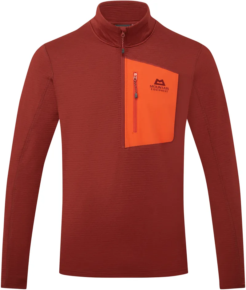 Mountain Equipment Mens Lumiko Zip-T Fleece - Merlot-Cardinal