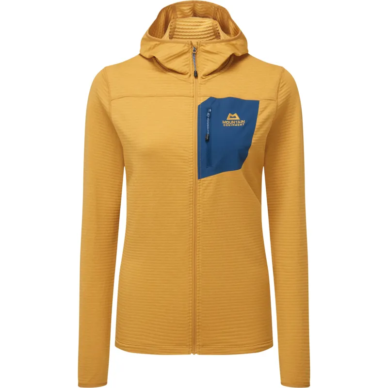Mountain Equipment Womens Lumiko Hooded Jacket - Butterscotch-Majolica