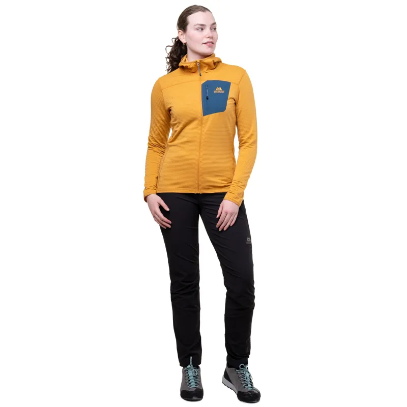 Mountain Equipment Womens Lumiko Hooded Jacket - Butterscotch-Majolica-2