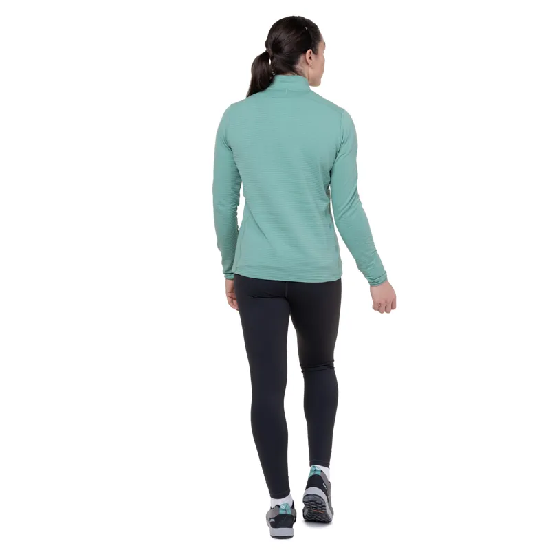 Mountain Equipment Womens Lumiko Zip T Fleece - Lichen Green-Deep Teal-3