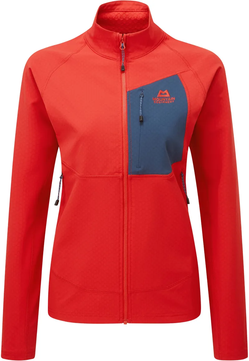 Mountain Equipment Womens Arrow Jacket - Chili Red-Dusk