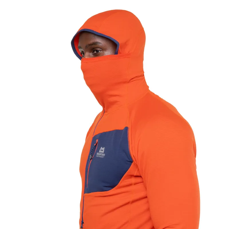 Mountain Equipment Mens Eclipse Hooded Zip-T Fleece - Medieval Blue-8