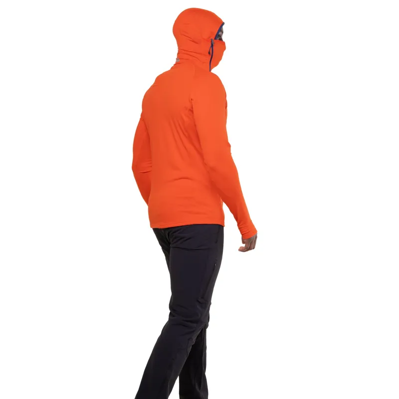 Mountain Equipment Mens Eclipse Hooded Zip-T Fleece - Magma-Medieval-2