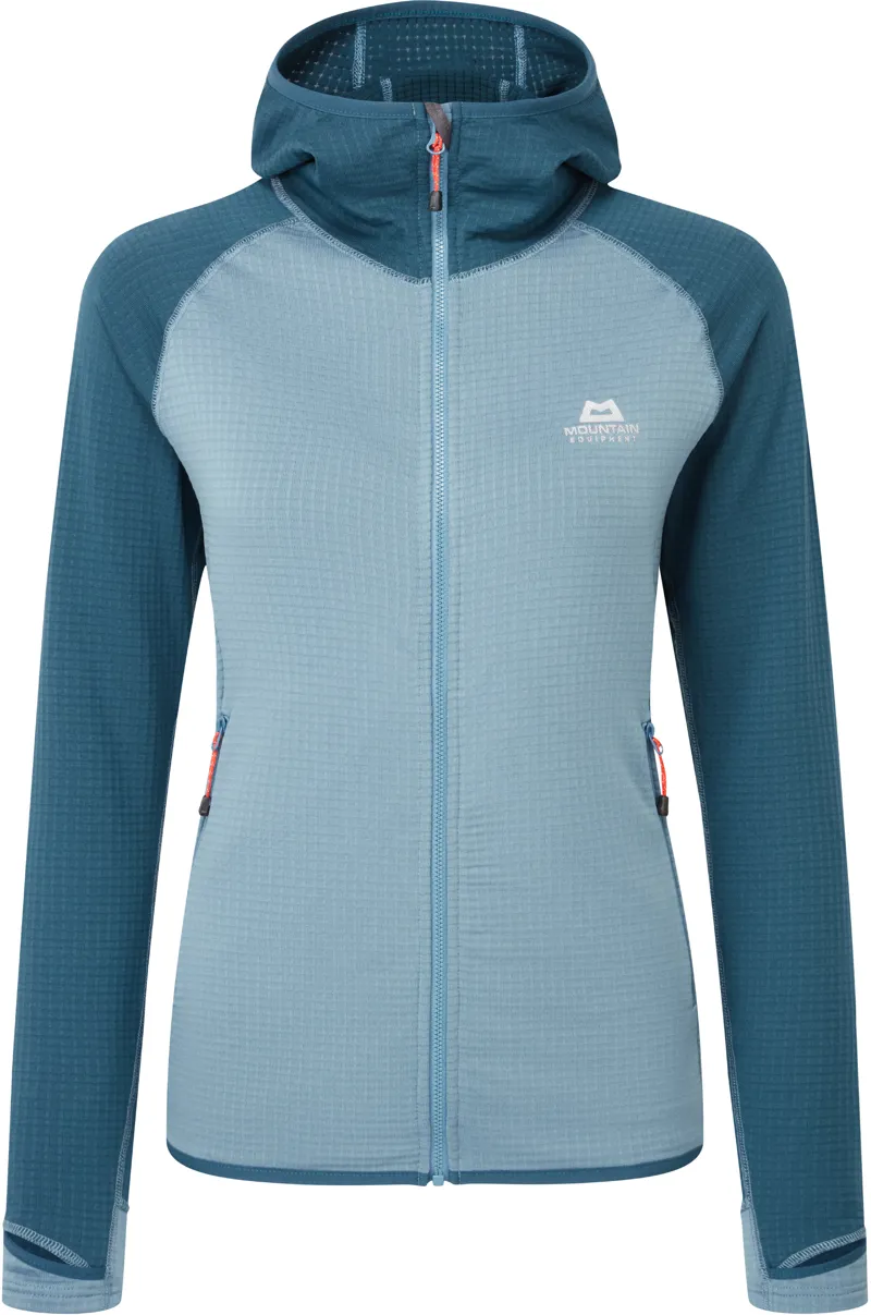 Mountain Equipment Womens Eclipse Hooded Jacket - Stellar-Majolica