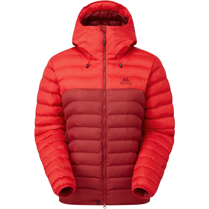Mountain Equipment Womens Superflux Hooded Jacket - Chili Red-Merlot