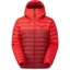 Mountain Equipment Womens Superflux Hooded Jacket - Chili Red-Merlot