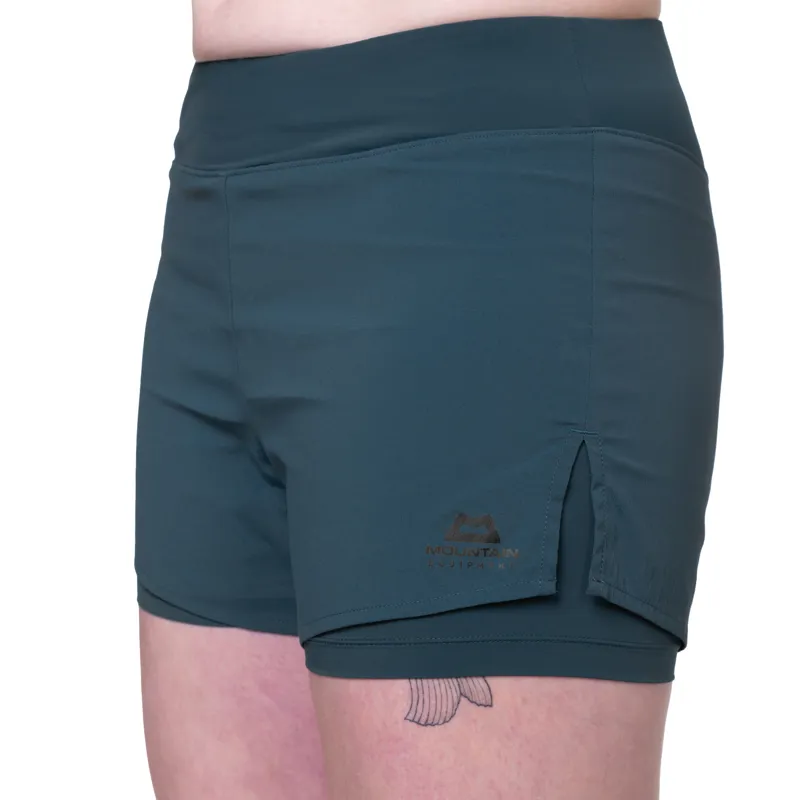 Mountain Equipment Womens Dynamo Twin Shorts - Majolica Blue-6