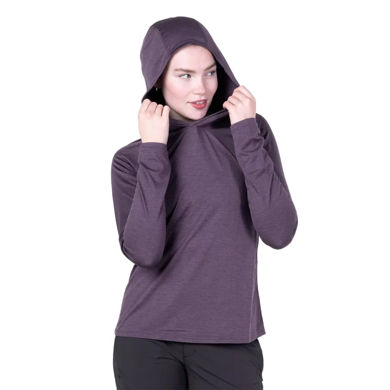 Mountain Equipment Womens Glace Hooded Top - Nightshade-5